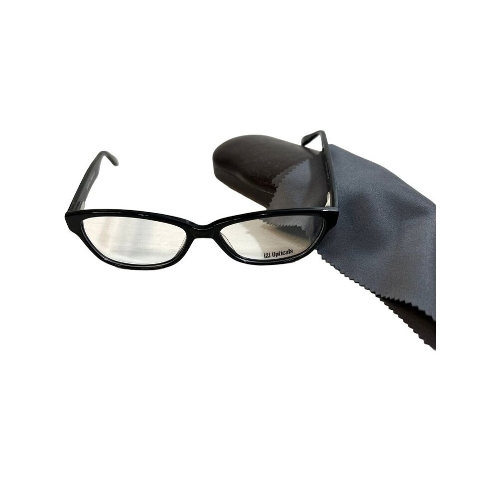 CE 121 Mens Eye Glass Frames Black with Case Cleaning Cloth New